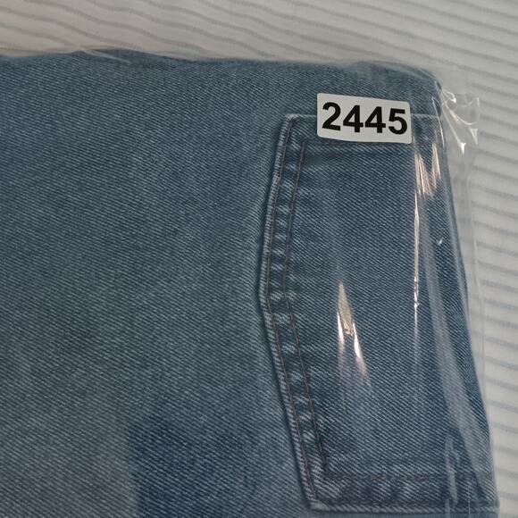 Calvin Klein Vintage Jean Shorts Men's 37X8 Blue Stone Wash Baggy Street Grunge - Picture 13 of 13